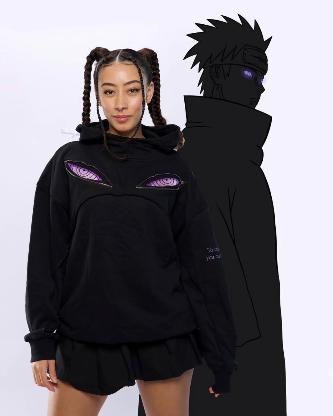 Eternal Shadows: Limited Edition Rinnegan Anime Hoodie – Unisex Streetwear & Cosplay - Warmsouls
