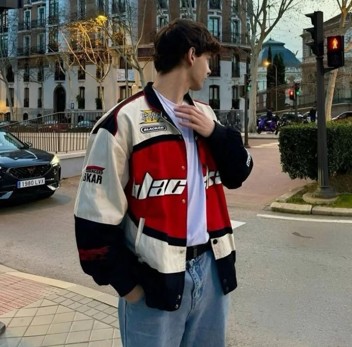 Red BlackAir Racer Jacket | Motorsport Fashion & Style - Warmsouls