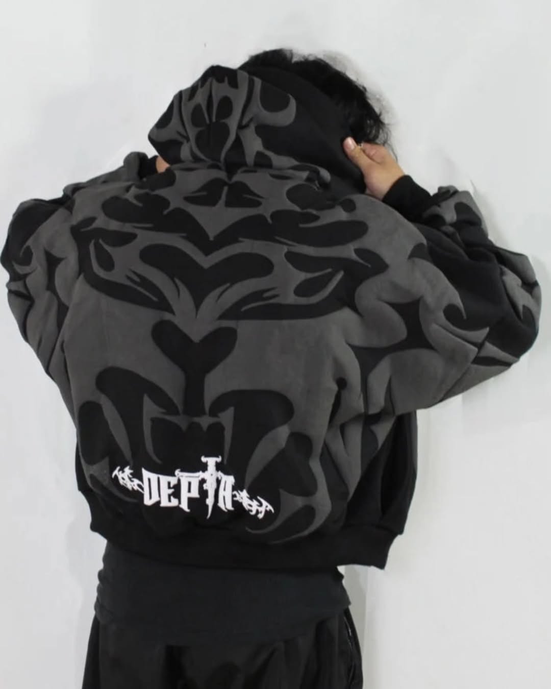 Tribal Shadow Delta Hoodie - Warmsouls