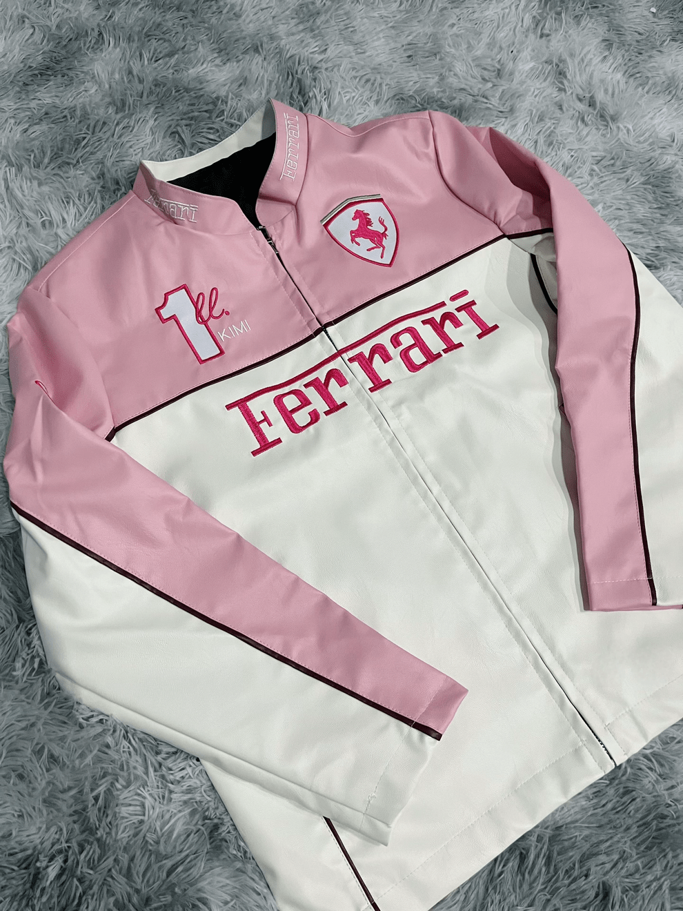 WarmSouls Premium Leather Jacket Pink - Warmsouls