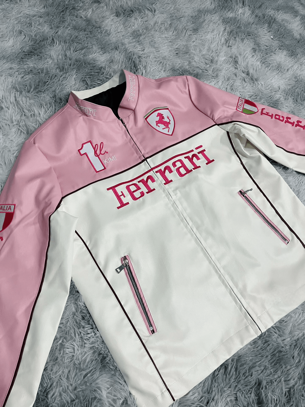 WarmSouls Premium Leather Jacket Pink - Warmsouls