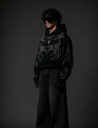 Tribal Shadow Depth Hoodie - Elevate Your Streetwear Style