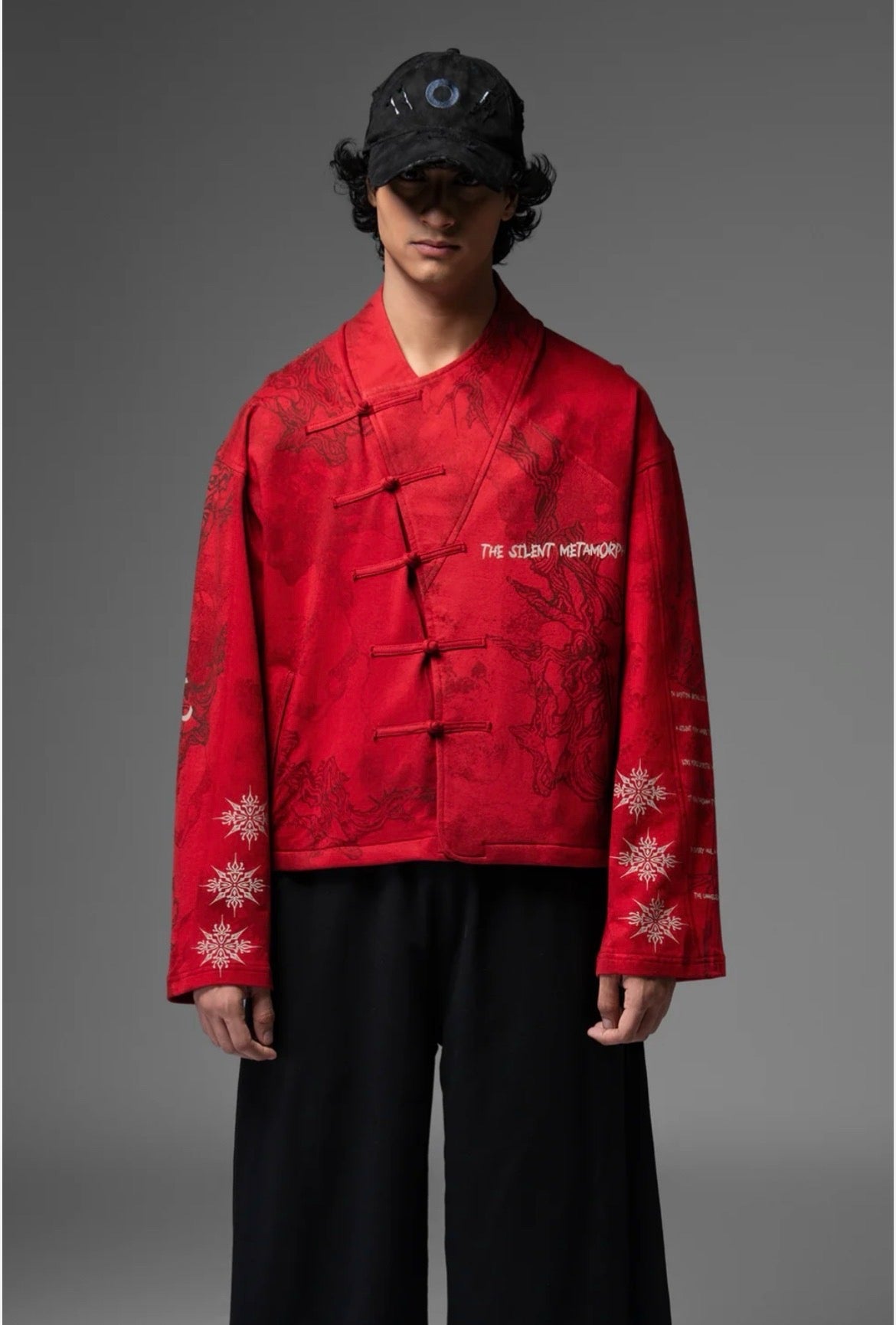 Silent Metamorph Red Dragon Graphic Jacket