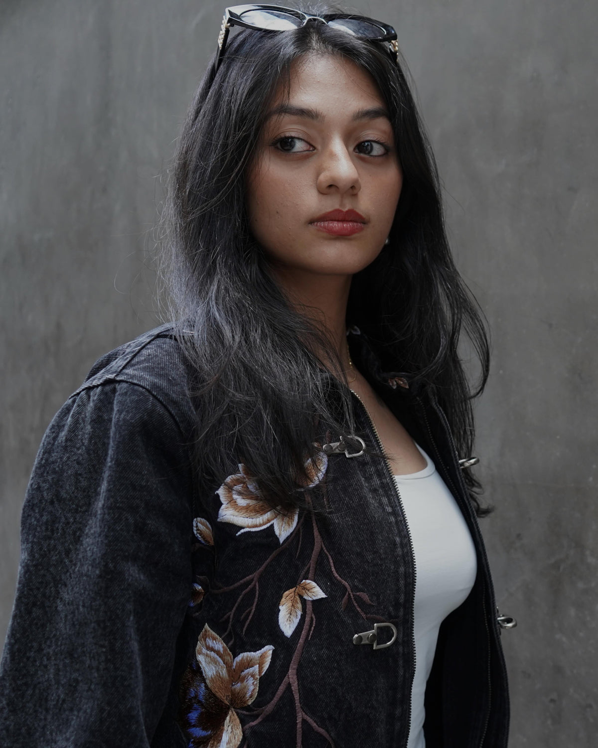 Shadow Bloom Denim Jacket