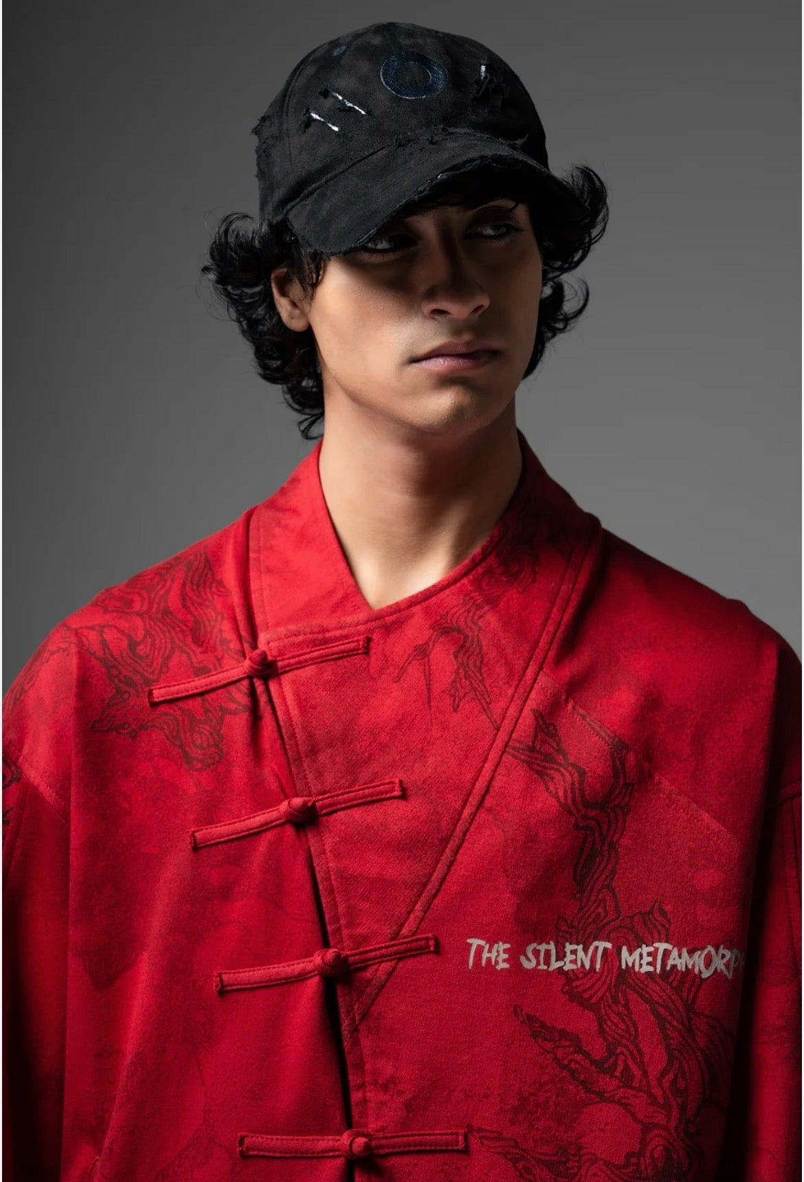 Silent Metamorph Red Dragon Graphic Jacket