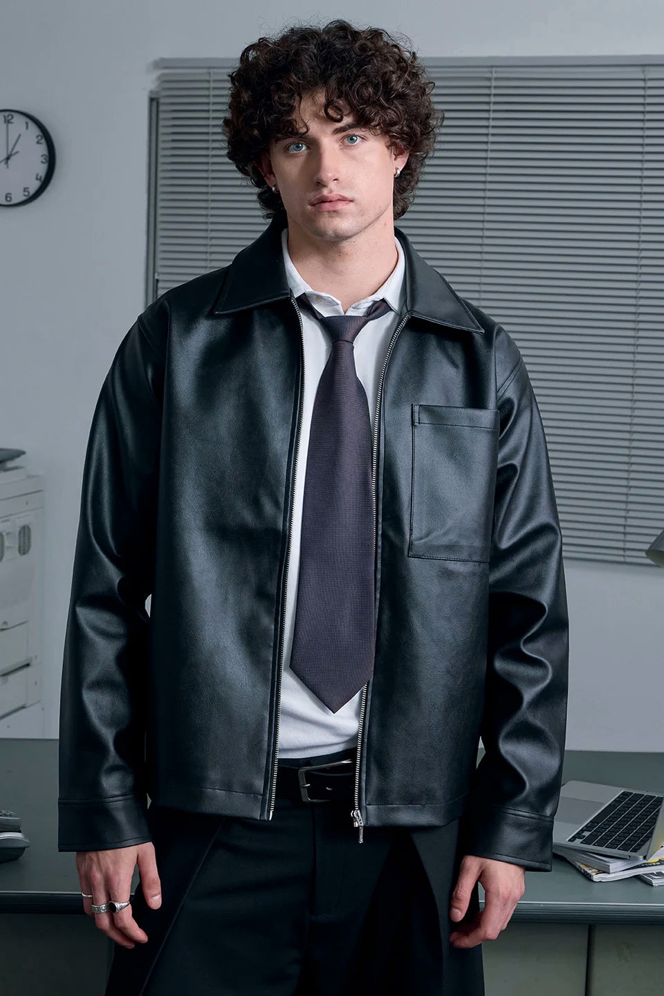 WarmSouls Onyx Leather Jacket