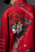 Silent Metamorph Red Dragon Graphic Jacket