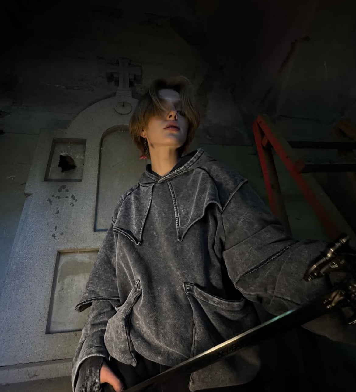 Elevate Your Street Style with the Oversized Grey Hoodie