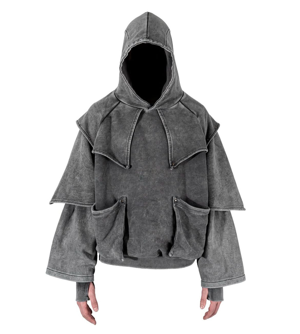 Elevate Your Street Style with the Oversized Grey Hoodie