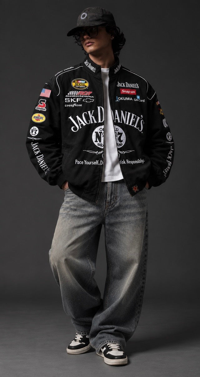 Jack Daniels Oversized Jacket – Transform Your Style with Bold Streetwear Flair