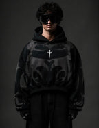 Tribal Shadow Depth Hoodie - Elevate Your Streetwear Style