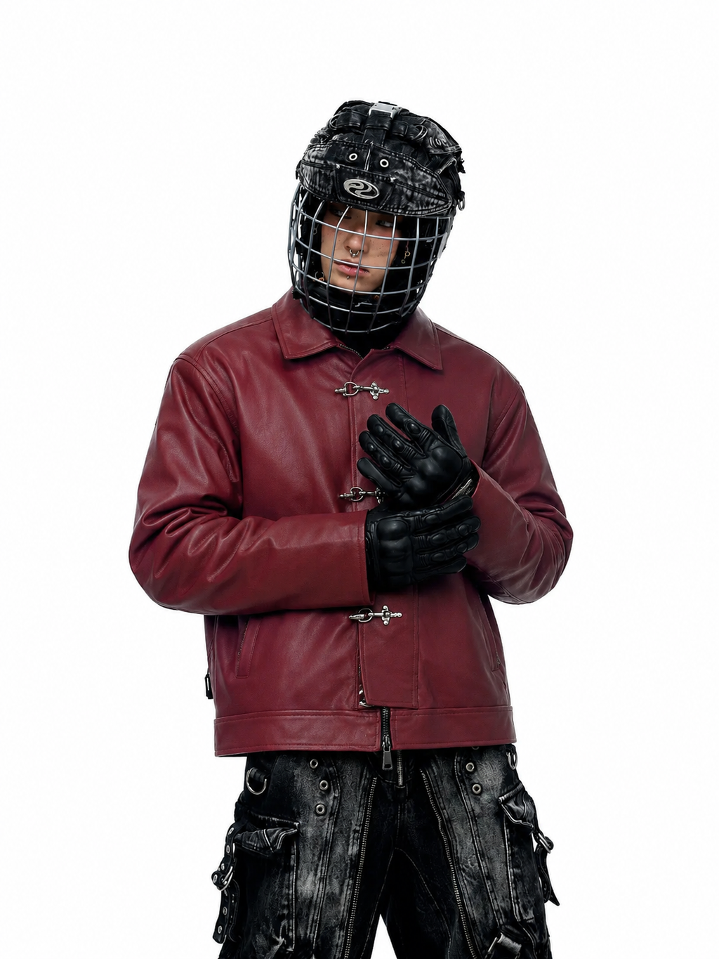 Crimson Outlaw Burgundy Leather Jacket