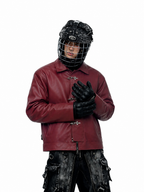Crimson Outlaw Burgundy Leather Jacket