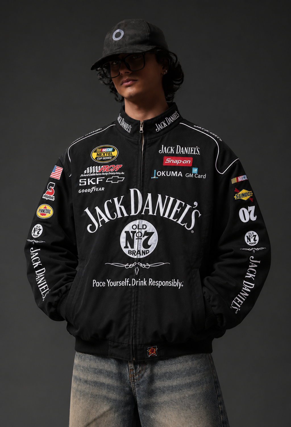 Jack Daniels Oversized Jacket – Transform Your Style with Bold Streetwear Flair