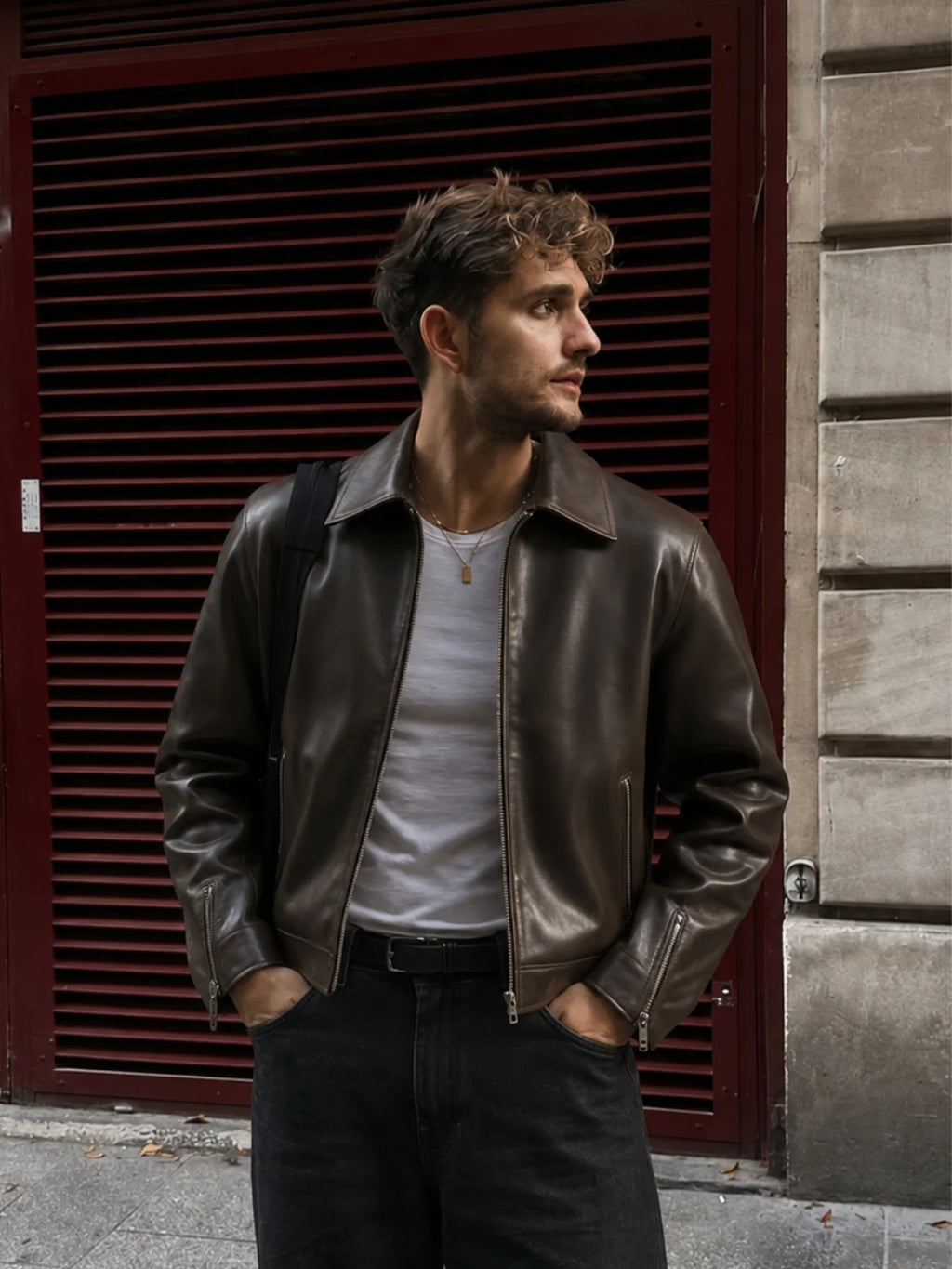 Midnight Espresso Brown Leather Jacket
