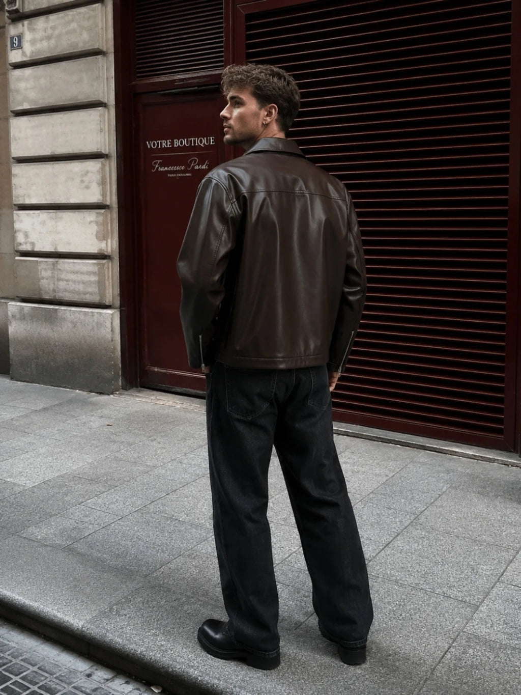 Midnight Espresso Brown Leather Jacket