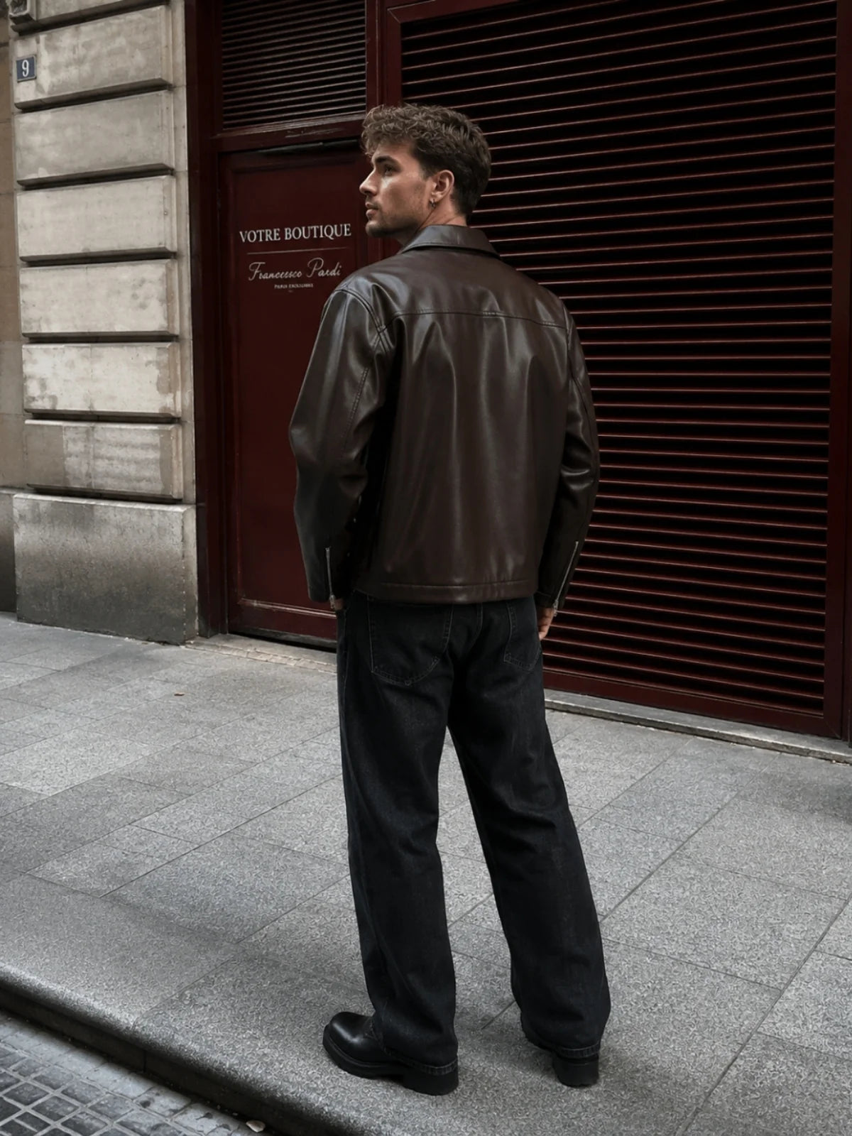 Midnight Espresso Brown Leather Jacket