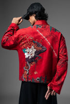 Silent Metamorph Red Dragon Graphic Jacket
