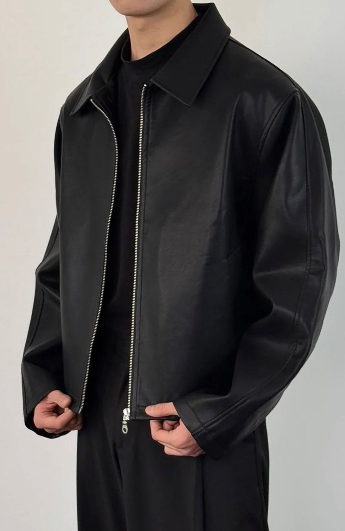 Black PU Leather Jacket