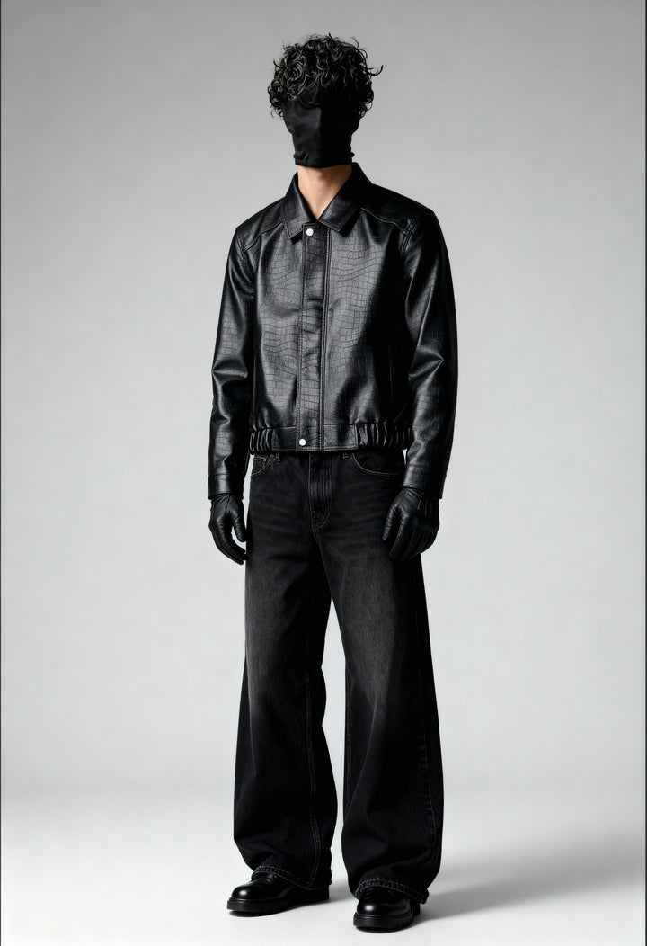 Obsidian Croc Jacket