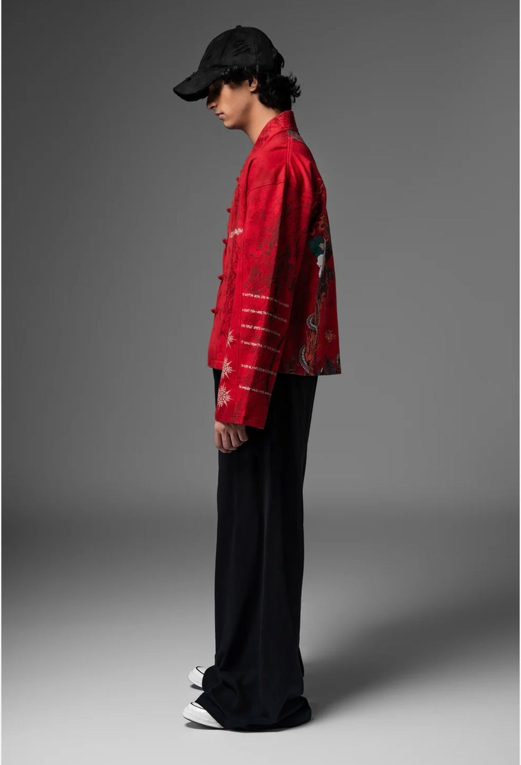 Silent Metamorph Red Dragon Graphic Jacket
