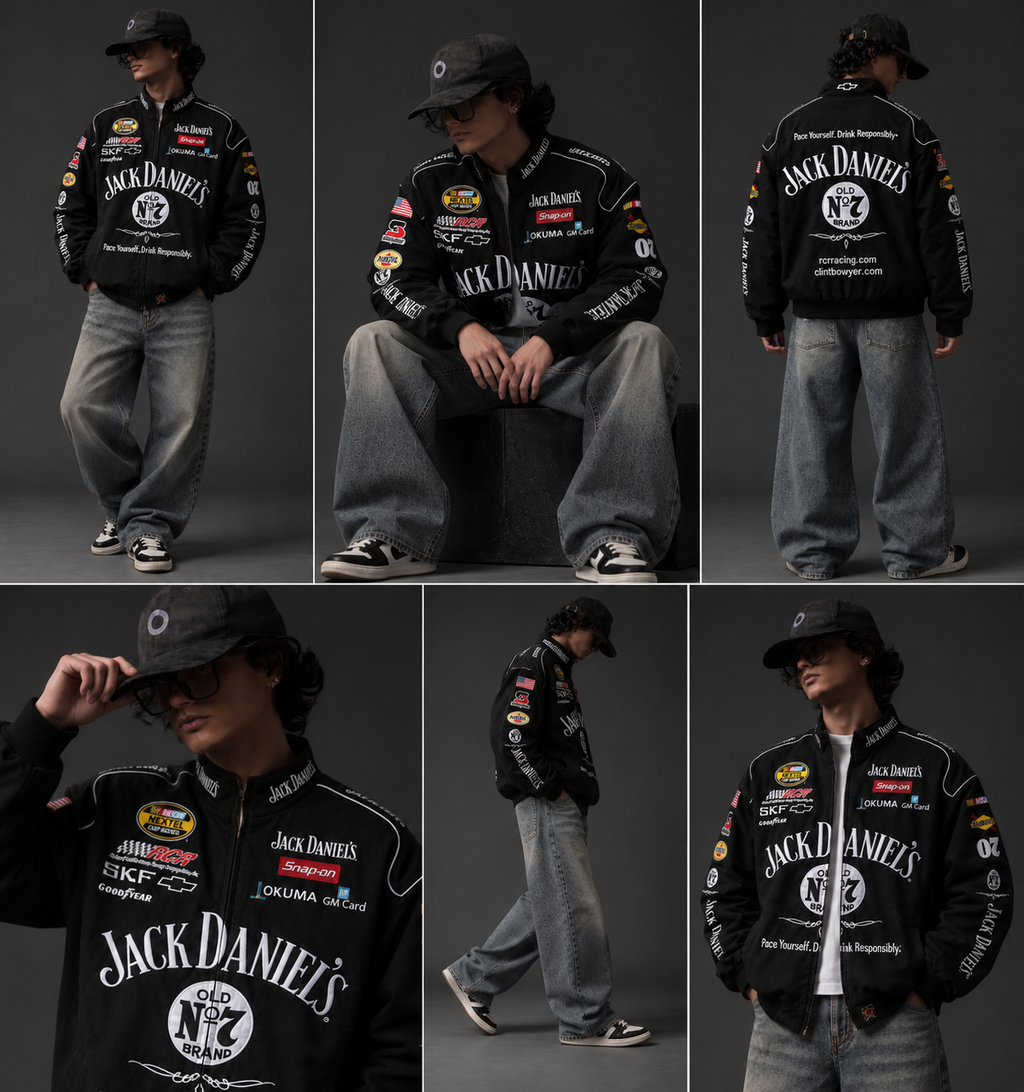 Jack Daniels Oversized Jacket – Transform Your Style with Bold Streetwear Flair