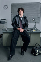 WarmSouls Onyx Leather Jacket
