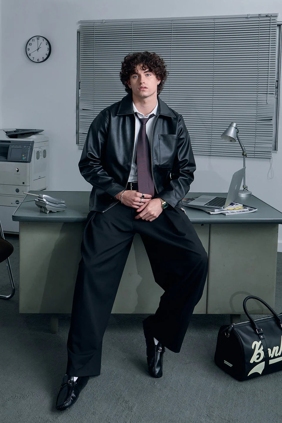 WarmSouls Onyx Leather Jacket