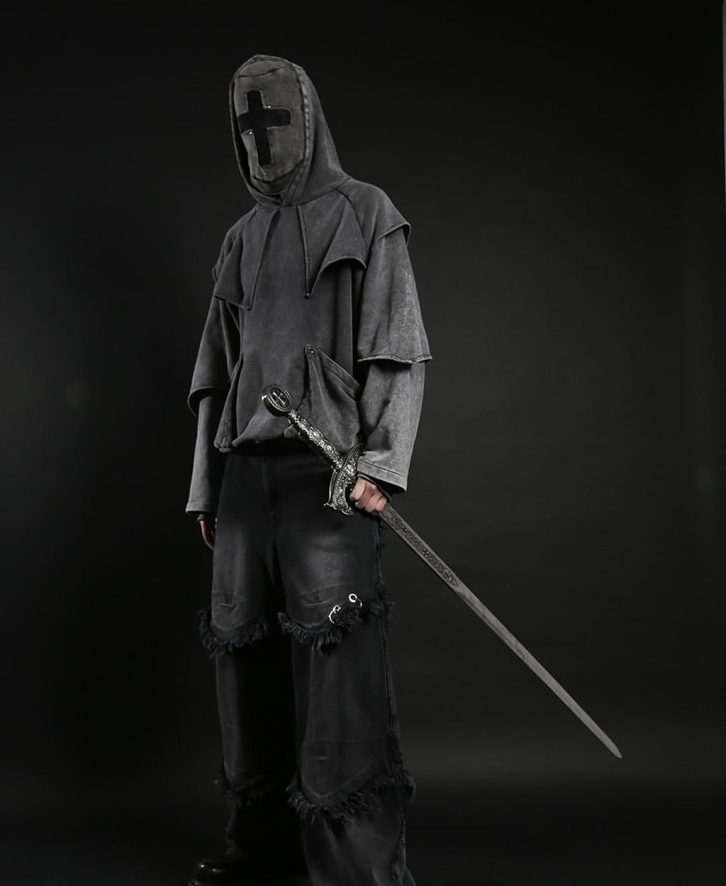 Elevate Your Street Style with the Oversized Grey Hoodie
