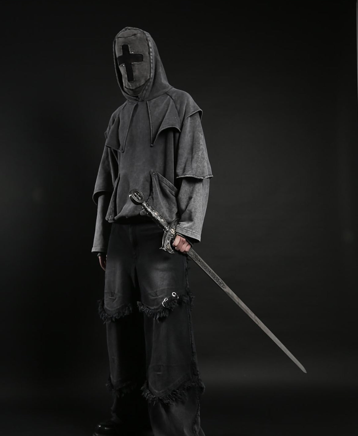 Elevate Your Street Style with the Oversized Grey Hoodie