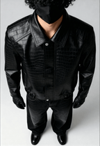Obsidian Croc Jacket