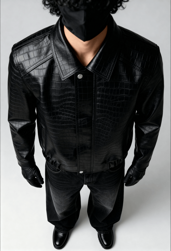Obsidian Croc Jacket