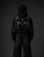 Tribal Shadow Depth Hoodie - Elevate Your Streetwear Style