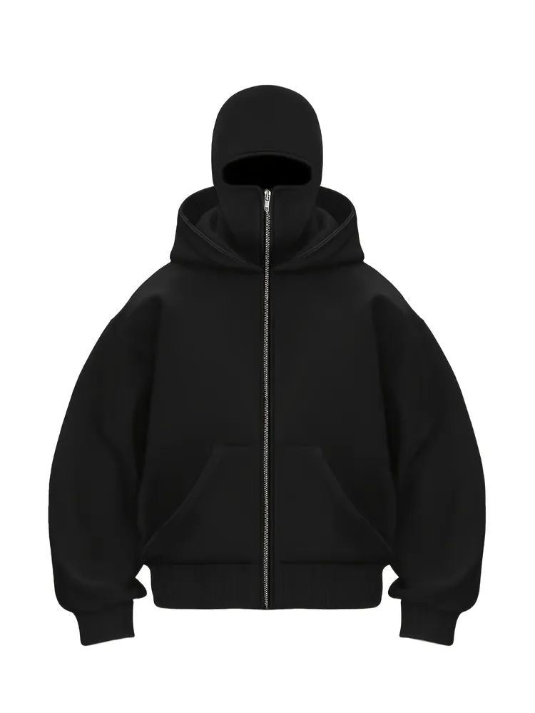 Balaclava Hoodie - Full Zip Streetwear Hoodie