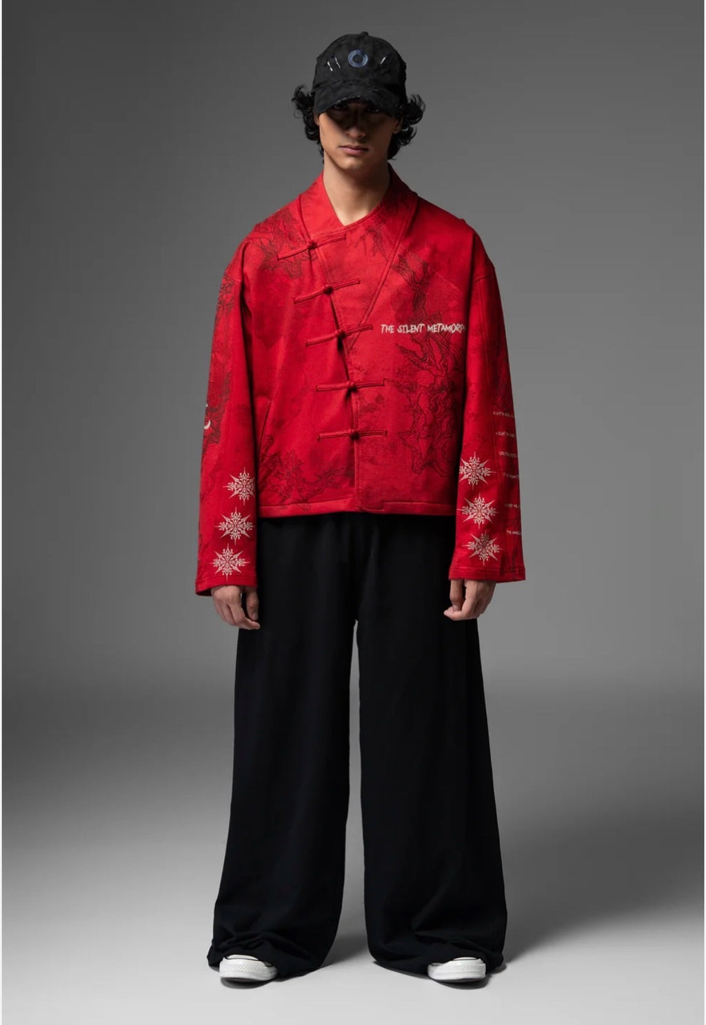 Silent Metamorph Red Dragon Graphic Jacket