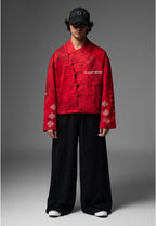 Silent Metamorph Red Dragon Graphic Jacket