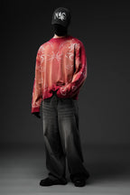 Crimson Fade Phantom Oversized Sweatshirt - Warmsouls