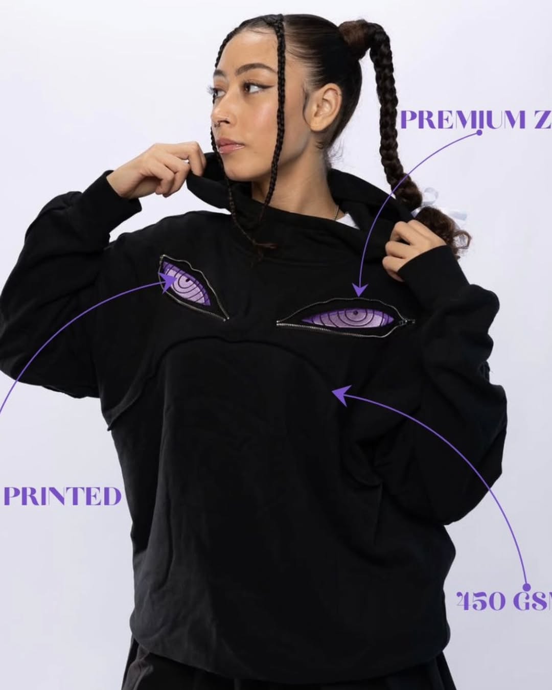 Eternal Shadows: Limited Edition Rinnegan Anime Hoodie – Unisex Streetwear & Cosplay - Warmsouls