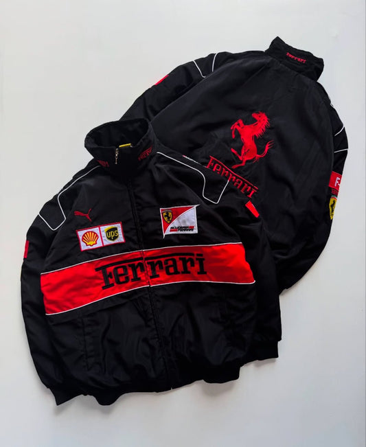 FERRARI F1 RACING BLACK JACKET - UNISEX - Warmsouls