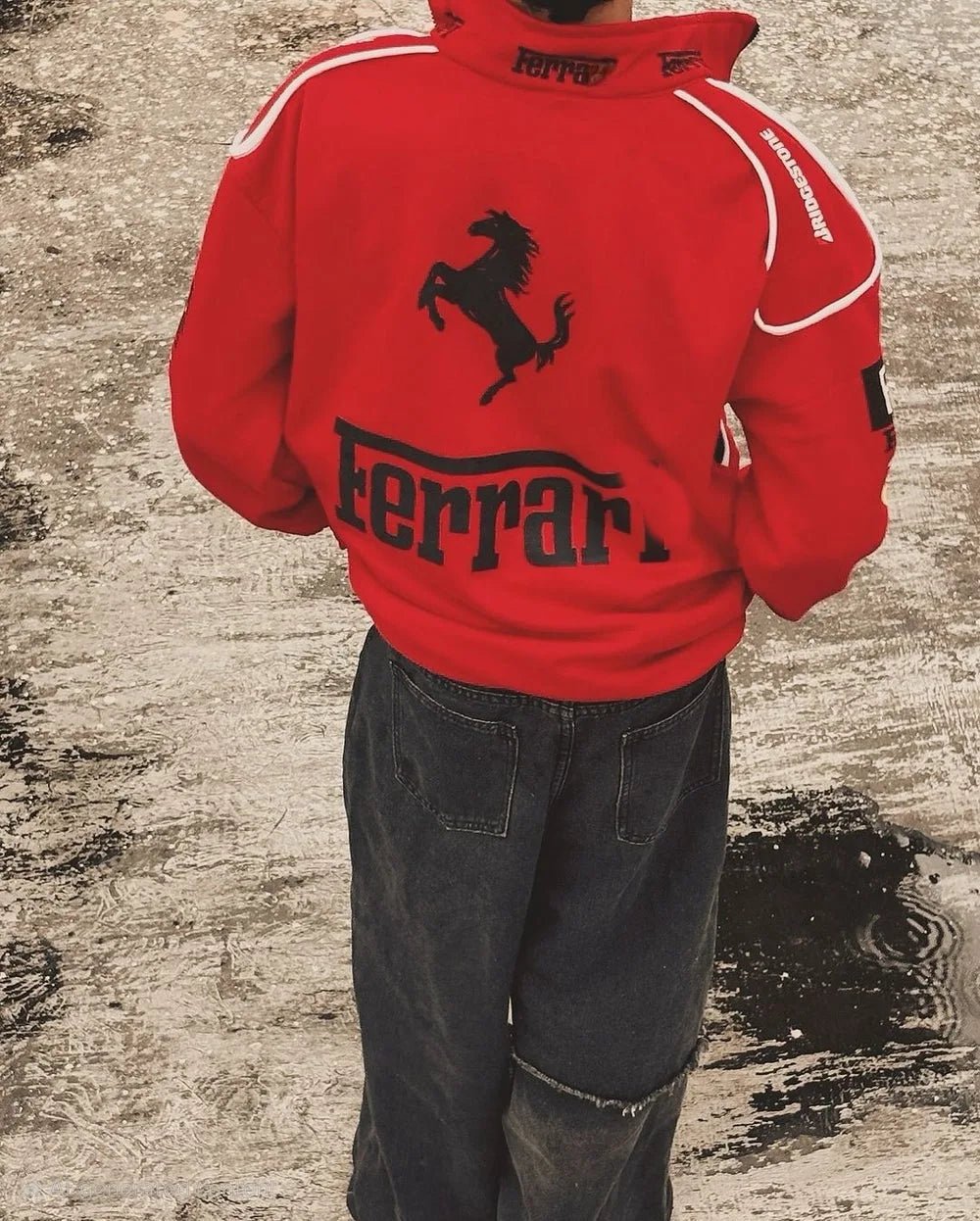 FERRARI F1 RED RACER JACKET - Warmsouls