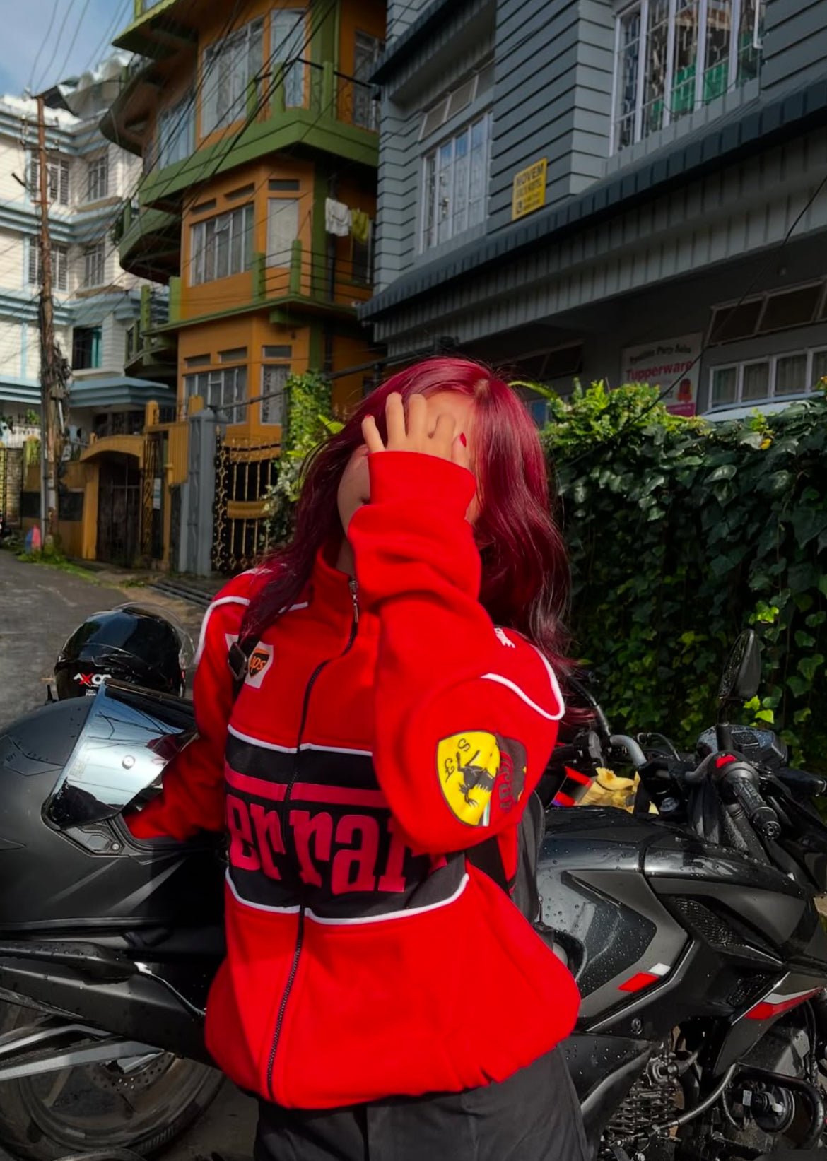 FERRARI F1 RED RACER JACKET - Warmsouls