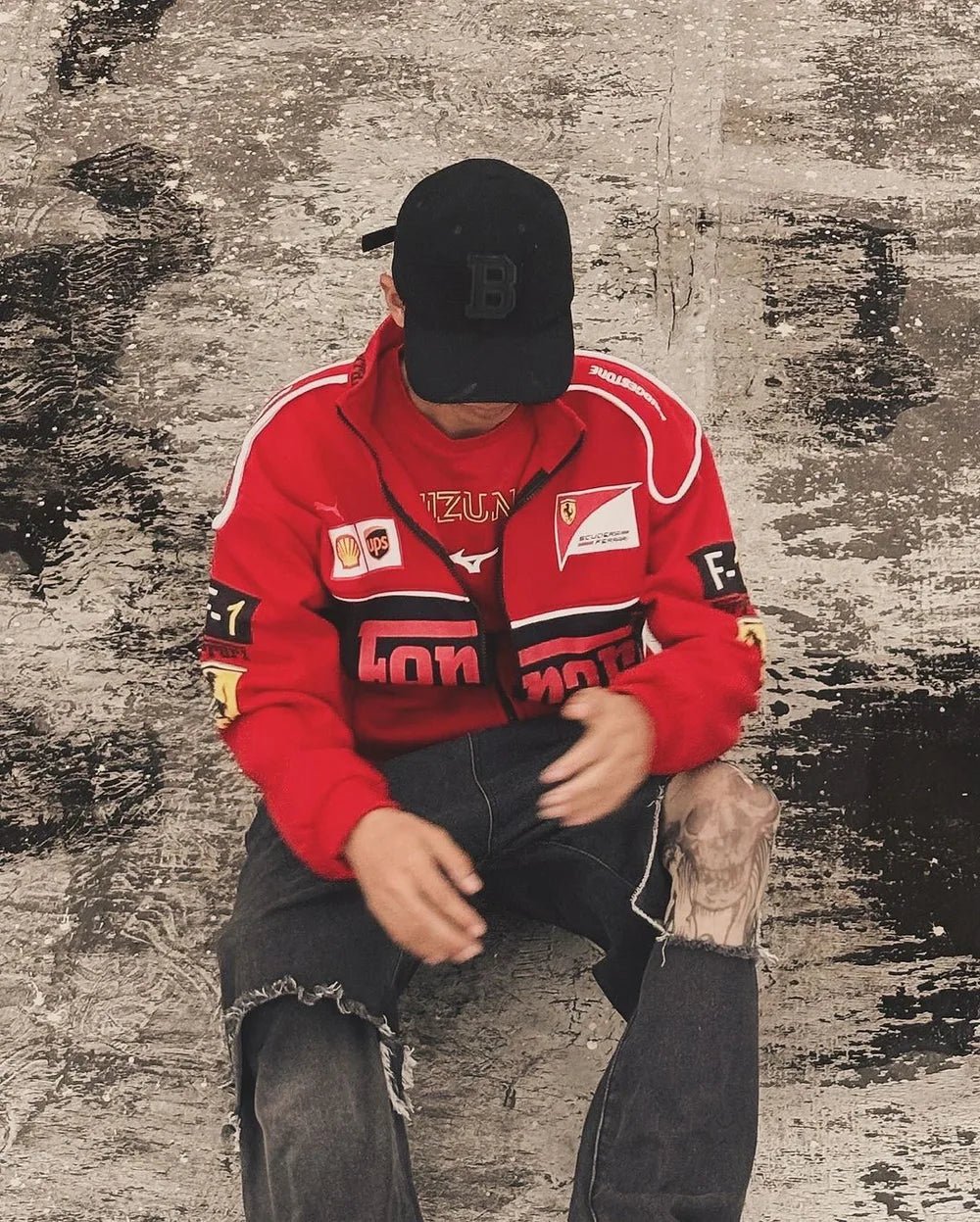 FERRARI F1 RED RACER JACKET - Warmsouls