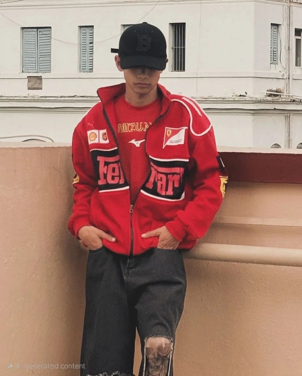 FERRARI F1 RED RACER JACKET - Warmsouls