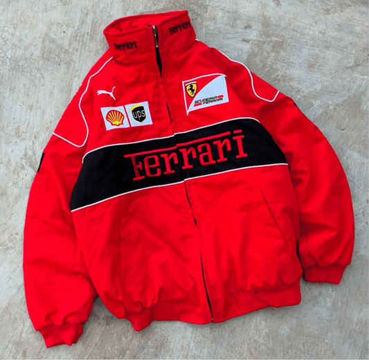 FERRARI F1 RED RACER JACKET - Warmsouls