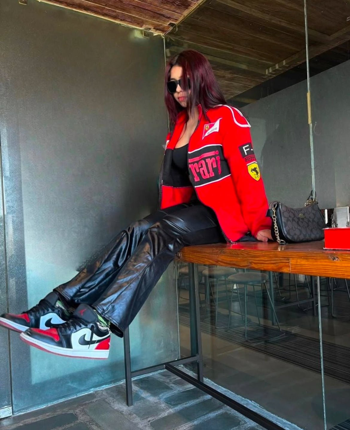 FERRARI F1 RED RACER JACKET - Warmsouls