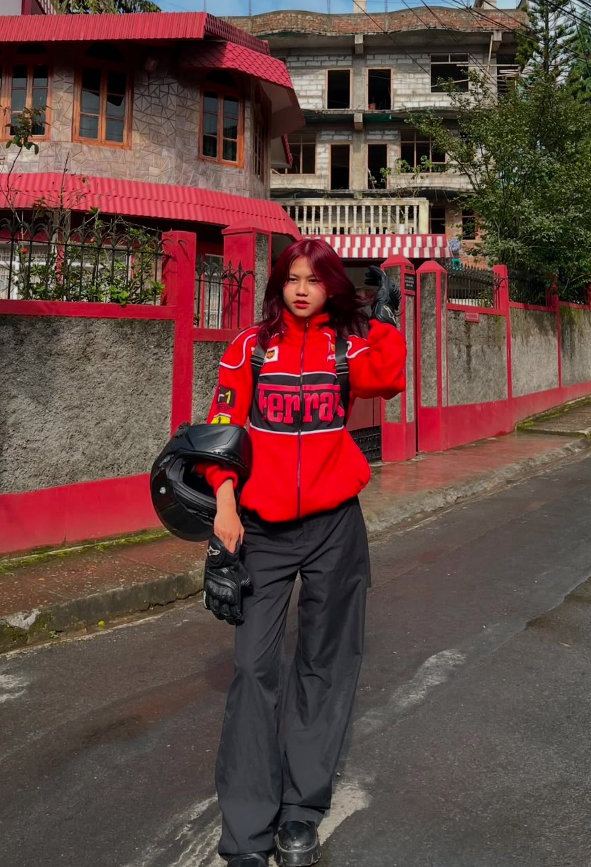 FERRARI F1 RED RACER JACKET - Warmsouls