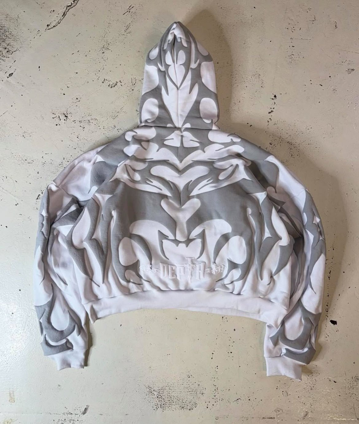 Ghost White Delta Hoodie - Warmsouls