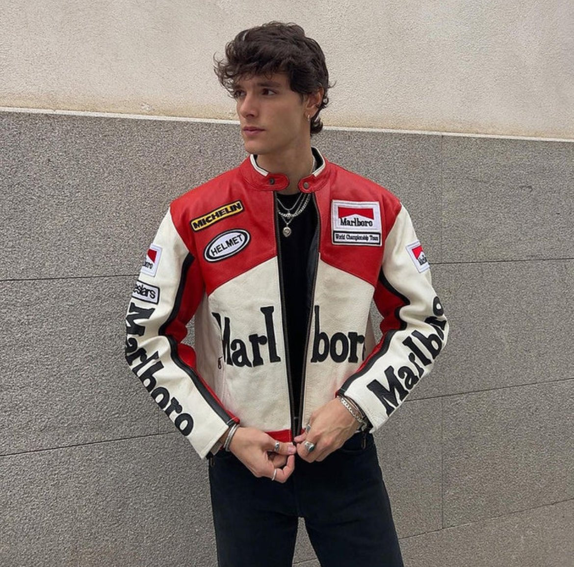 Marlboro Racing Leather Jacket - Warmsouls