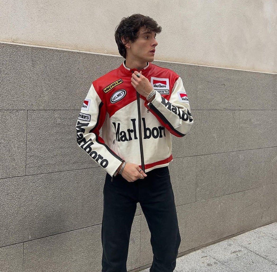 Marlboro Racing Leather Jacket - Warmsouls