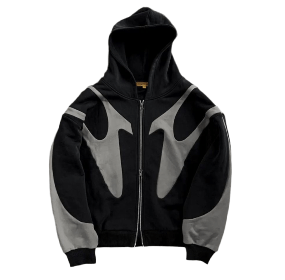 Obsidian Howl – Flame Zip Hoodie - Warmsouls
